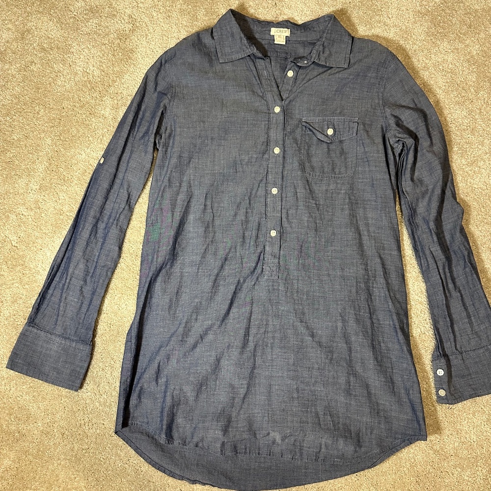 J Crew denim cotton shirt